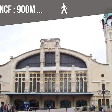 La Belle Epoque Rouen Gare 5 Min Terrasse Parking Appartamento Bois-Guillaume